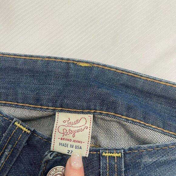 True Religion Bobby Destroyed Denim Jeans Size 27 X 29 - Picture 6 of 8